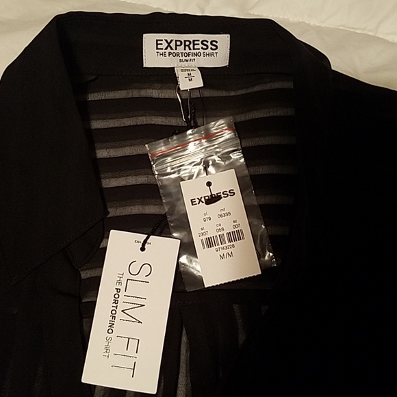 Express Slim Fit Portofino Shirt - Picture 2 of 4